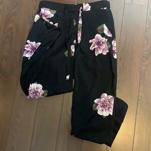 Floral dress pants